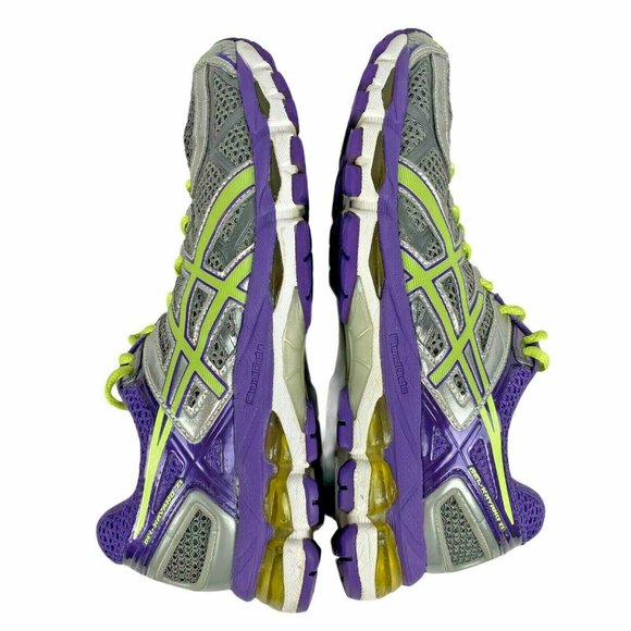 Asics Gel Kayano 21 Athletic Running Shoe Gray Purple Green Womens Size 9 1/2 - Picture 4 of 11